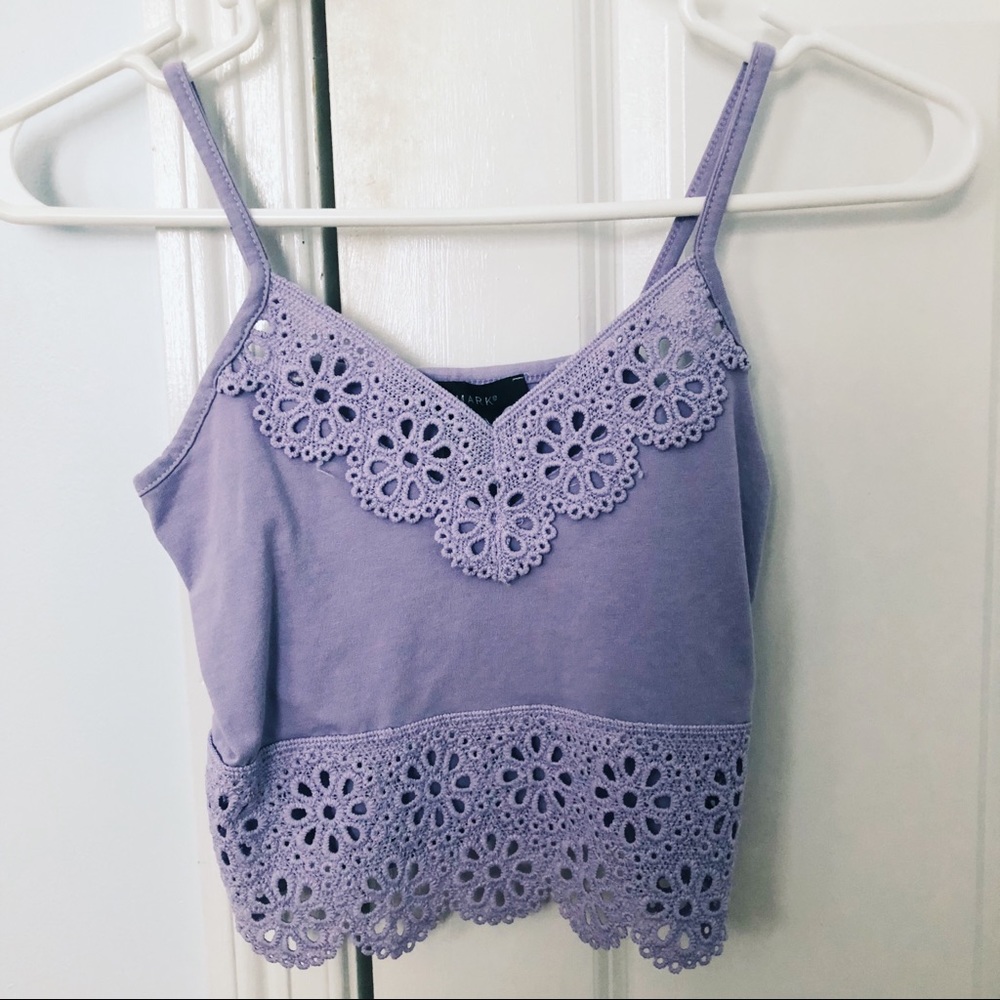 Lace crop top